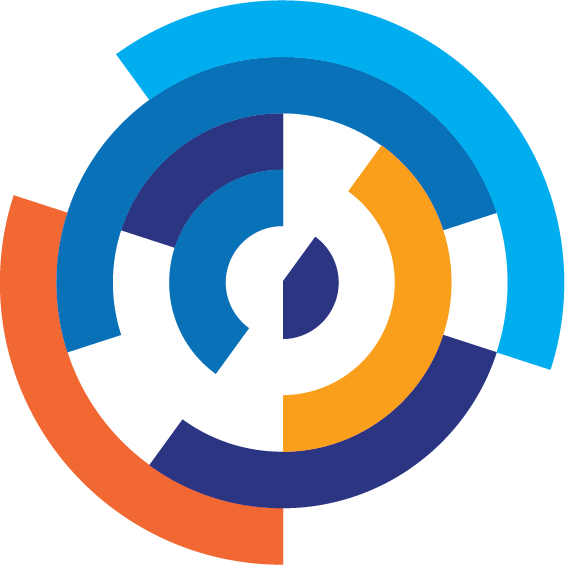 Logo de RSS Fusion, composé de différents cercles de couleur les uns dans les autres